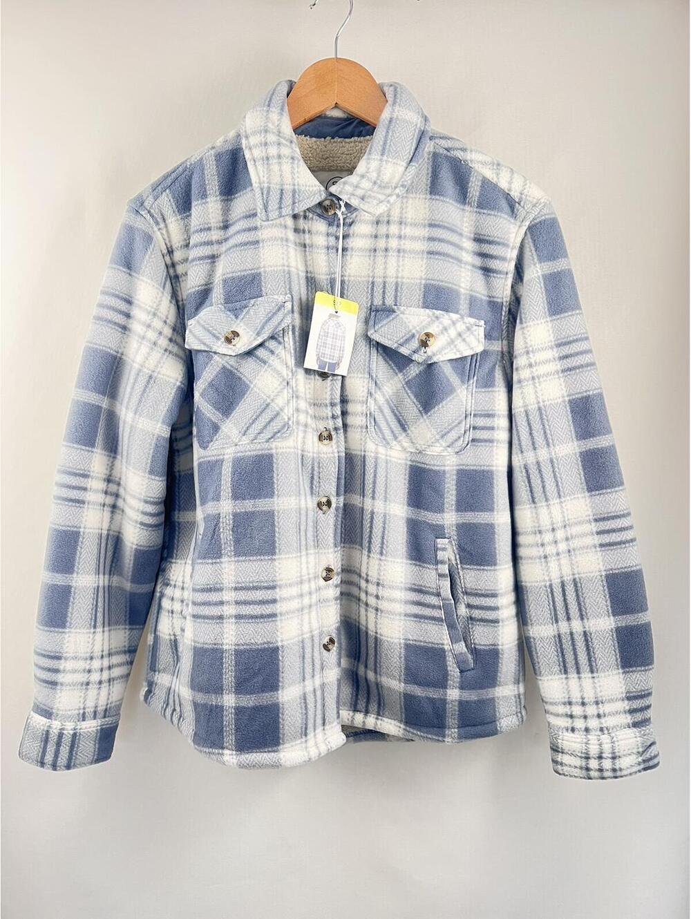 NWT Sage Collective Plaid Sherpa Jacket Women's Small